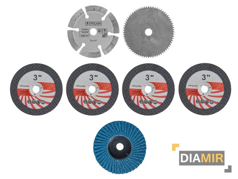 TARCZE MINI SZLIFIERKI TARCZA TNĄCA DIAMENTOWA DREWNA ŚCIERNA BETONU 76mm