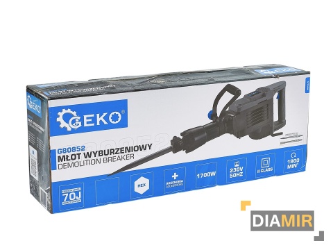UDAROWY MŁOT WYBURZENIOWY KUJĄCY 1700W 70J HEX30 CHŁODZONY OLEJEM - DŁUTA
