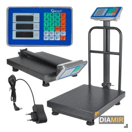 WAGA ELEKTRONICZNA MAGAZYNOWA PRZEMYSŁOWA PLATFORMOWA 300kg LCD