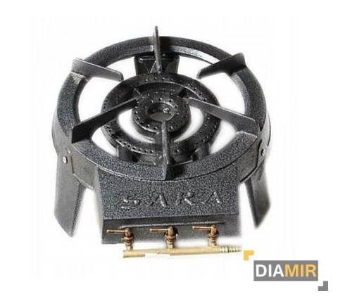 DUŻY żeliwny TABORET GAZOWY kuchenka PALNIK żeliwny 9,8kW reduktor 2x opaska + 1m wąż