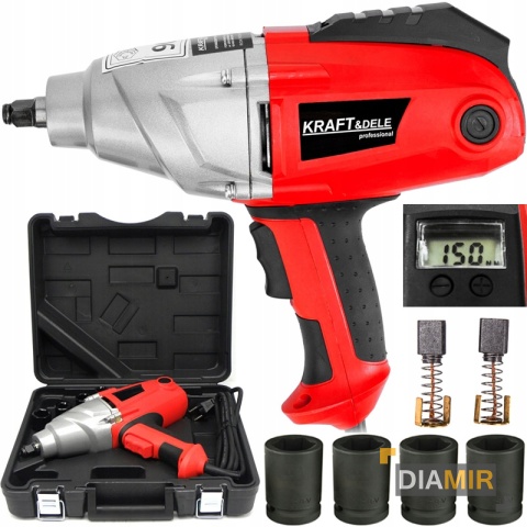 KLUCZ UDAROWY 2000W elektryczny 800Nm regulacja LCD