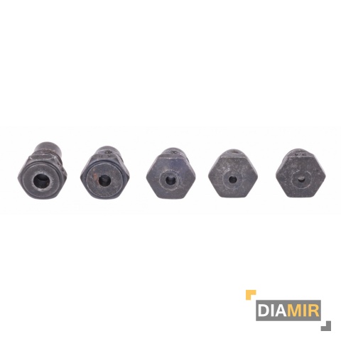 NITOWNICA PNEUMATYCZNA 2,4 - 6,4 mm 5x końcówki 6,3 Bar