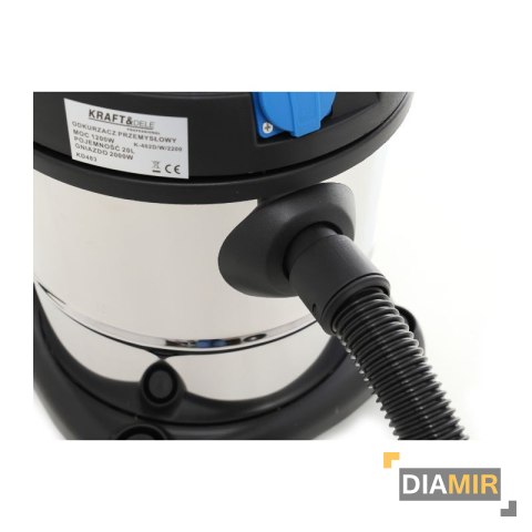 ODKURZACZ przemysłowy 20L GNIAZDKO 1200W na SUCHO MOKRO