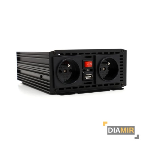 PRZETWORNICA PRĄDU 700W - 12V DC/AC + kable do akumulatora