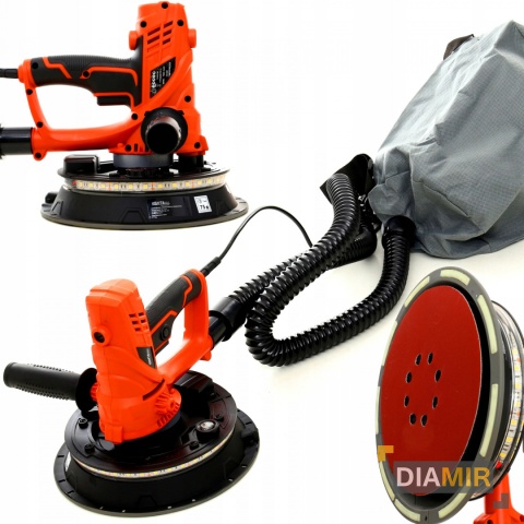 SZLIFIERKA do GIPSU 225mm 1500W LED + odsysanie pyłu