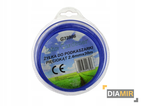 Żyłka do podkaszarki zbrojona kwadrat 2,4mm x 50m