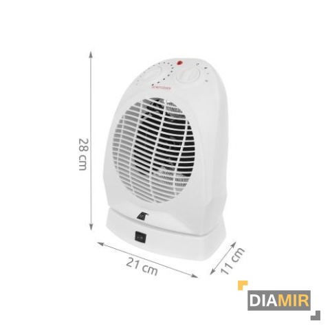 FARELKA grzejnik 2000W 220V turbo wentylator 6 st. nagrzewnica OSCYLACJA