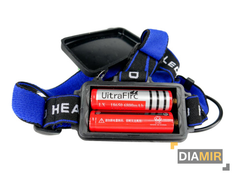 LATARKA CZOŁOWA CZOŁÓWKA LED CREE T6 MOCNA AKUMULATOROWA LAMPKA NA GŁOWĘ