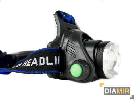 LATARKA CZOŁOWA CZOŁÓWKA LED CREE T6 MOCNA AKUMULATOROWA LAMPKA NA GŁOWĘ