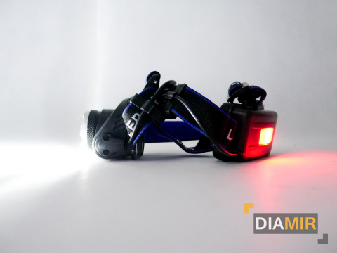 LATARKA CZOŁOWA CZOŁÓWKA LED CREE T6 MOCNA AKUMULATOROWA LAMPKA NA GŁOWĘ