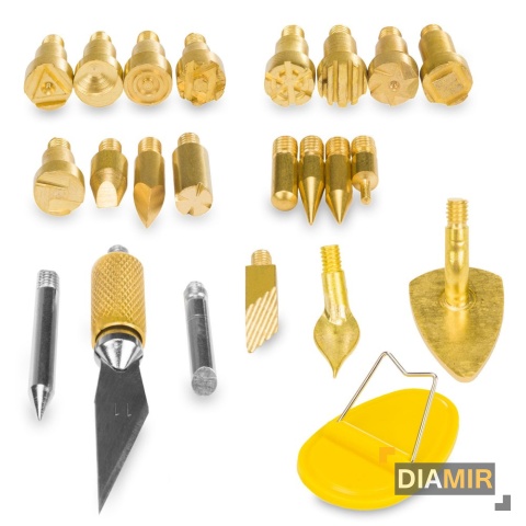 LUTOWNICA oporowa WYPALARKA 60W 275 stopni+ 22 GROTY walizka