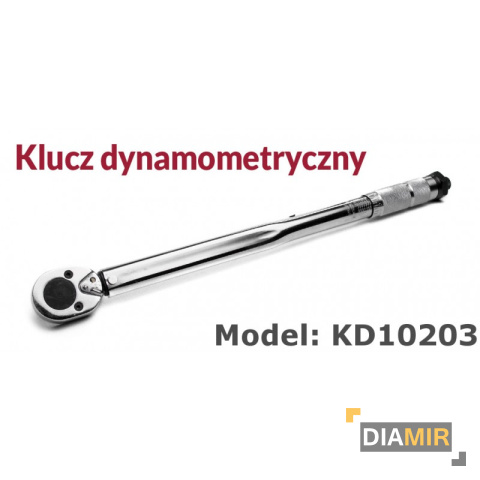 KLUCZ DYNAMOMETRYCZNY zakres 5-25 Nm 1/4" prawo / lewo Walizka
