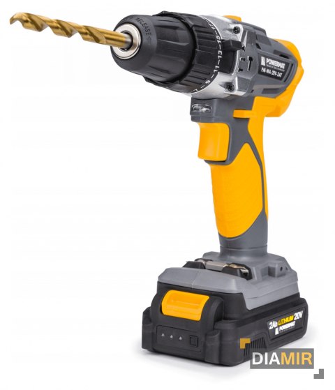 WKRĘTARKA wiertarka AKU 20V Z UDAREM 2Ah 2 biegi LED