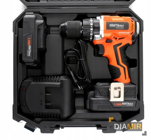 WKRĘTARKA WIERTARKA bezszczotkowa 2x 20V UDAR dioda LED