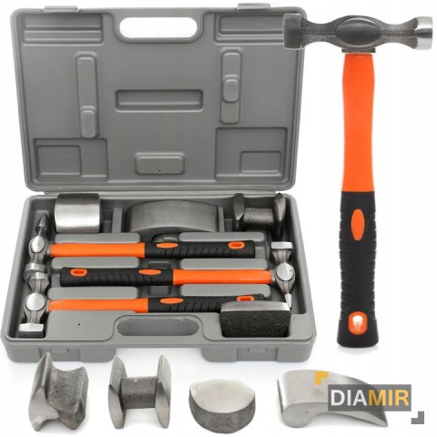 Zestaw 7el. BLACHARSKI 4x MŁOTEK włókno szklane 4X kowadełka