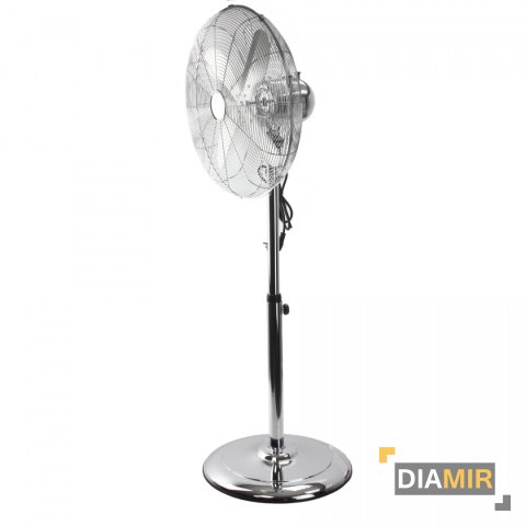 MOCNY stojący WENTYLATOR ze STALI nierdzewnej 45 cm REGULACJA 60 W wiatrak