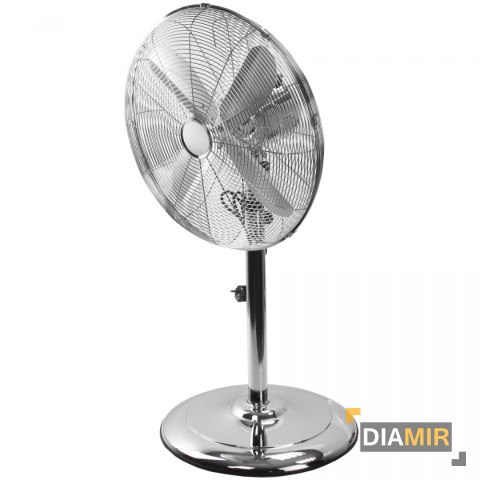 MOCNY stojący WENTYLATOR ze STALI nierdzewnej 45 cm REGULACJA 60 W wiatrak
