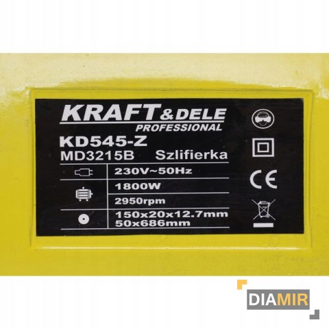 SZLIFIERKA STOŁOWA 2w1 1800W TARCZOWO + TAŚMOWA