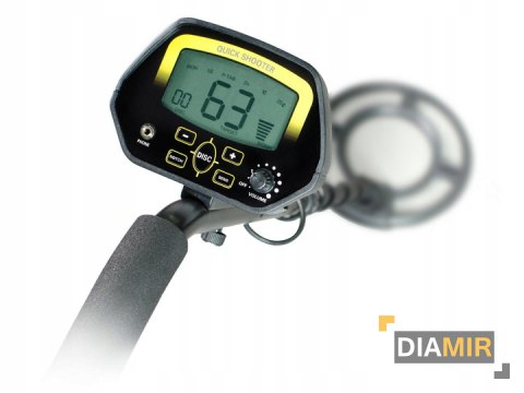 WYKRYWACZ METALU metali złota monet LCD+ SONDA 19cm regulowany