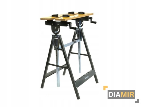 SKŁADANY STÓŁ WARSZTATOWY regulowany blat PREMIUM 0-90°