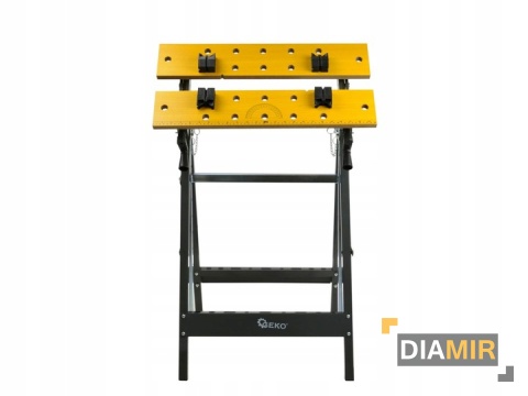 SKŁADANY STÓŁ WARSZTATOWY regulowany blat PREMIUM 0-90°