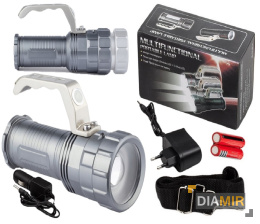 LATARKA Akumulatorowa LED SZPERACZ CREE XM-L T6 policyjna zoom