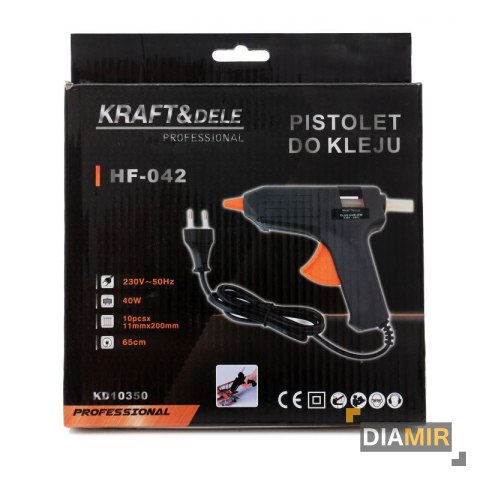 PISTOLET DO klejenia KLEJU NA GORĄCO 40W 7x klej
