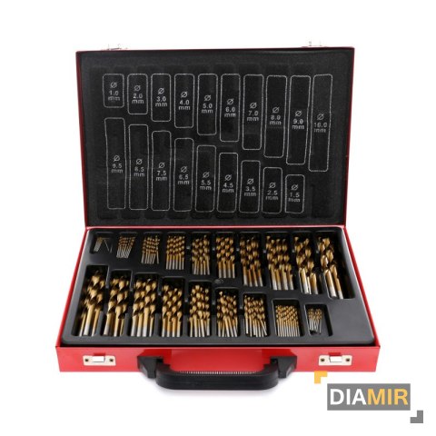 WIERTŁA TYTANOWE HSS 170 szt. do metalu