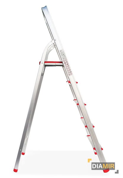 DRABINA ALUMINIOWA 125kg jednostronna 5-stopniowa podest