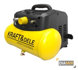 KOMPRESOR 6L bezolejowy 8bar SPRĘŻARKA 180l/min 1,1kW