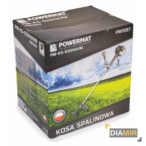 KOSA SPALINOWA podkaszarka żyłkowa AMORTYZATOR antywibracyjna 5,2KM + zestaw POWERMAT