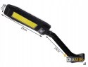 LAMPA solarna ULICZNA LATARNIA halogen 180 LED COB + pilot + UCHWYT