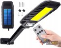 LAMPA solarna ULICZNA LATARNIA halogen 180 LED COB + pilot + UCHWYT