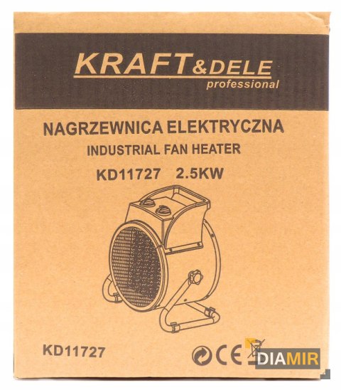 NAGRZEWNICA farelka ELEKTRYCZNA 2500W 2,5KW piec nadmuch