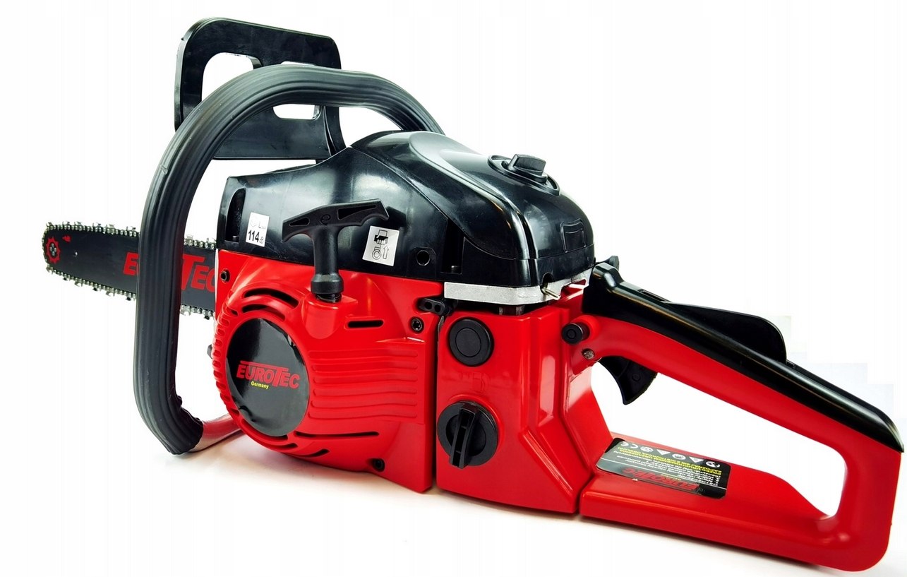 PIŁA SPALINOWA PILARKA ŁAŃCUCHOWA DO DREWNA GAŁĘZIÓWKA 5,5km ZESTAW EUROTEC Długość prowadnicy 45 cm