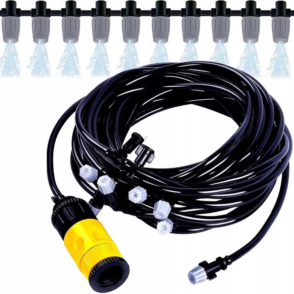 SYSTEM NAWADNIANIA KURTYNA WODNA ZRASZACZ MGIEŁKA OGRODOWA WĄŻ LETNI 10m Waga produktu z opakowaniem jednostkowym 0.352 kg